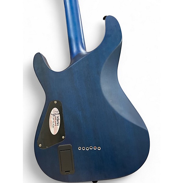 Used Schecter Guitar Research C1 Platinum Trans Blue Solid Body Electric Guitar