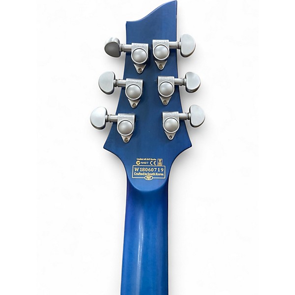 Used Schecter Guitar Research C1 Platinum Trans Blue Solid Body Electric Guitar