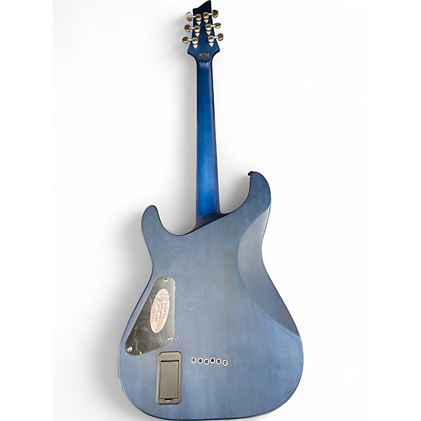 Used Schecter Guitar Research C1 Platinum Trans Blue Solid Body Electric Guitar