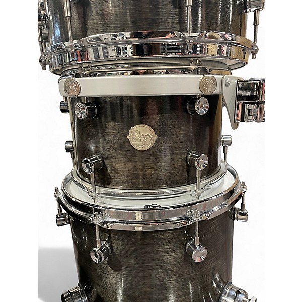 Used Doc Sweeney Drums 4 Piece Steam Bent Myrtle Shell "Quicksilver" Myrtle Drum Kit
