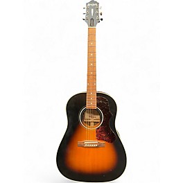 Used 2000 Epiphone MASTERBILT AJ-45 ME VSS Tobacco Sunburst Acoustic Electric Guitar