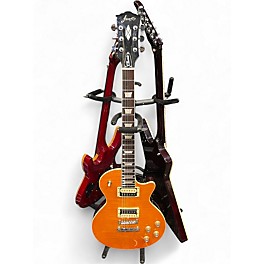 Used Firefly Classic Les Paul Orange Solid Body Electric Guitar
