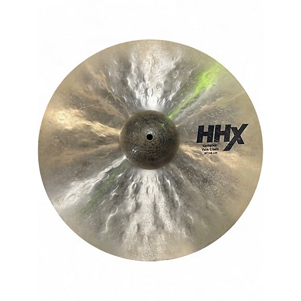 Used SABIAN 18in HHX COMPLEX THIN CRASH Cymbal