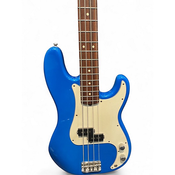 Used 1995 Fender Standard P Bass Blue Electric Bass Guitar