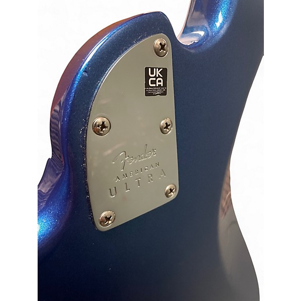 Used 2021 Fender American Ultra Jazz Bass COBRA BLUE Electric Bass Guitar