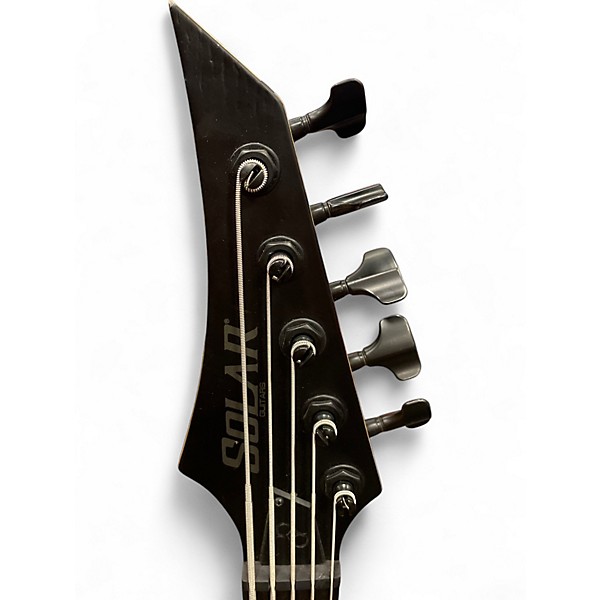 Used Solar Guitars AB1.5 BLACK OPEN PORE MATTE Electric Bass Guitar