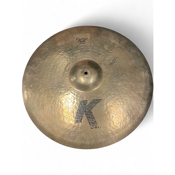 Used Zildjian 22in K Custom Ride Brilliant Cymbal