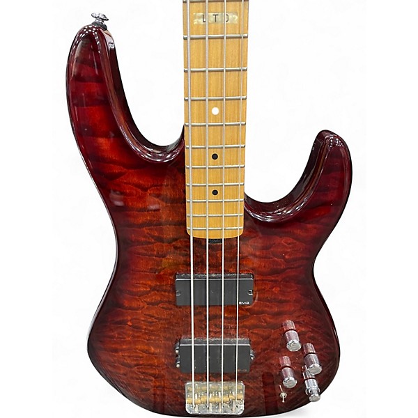 Used ESP LTD Surveyor 414 Natural Electric Bass Guitar