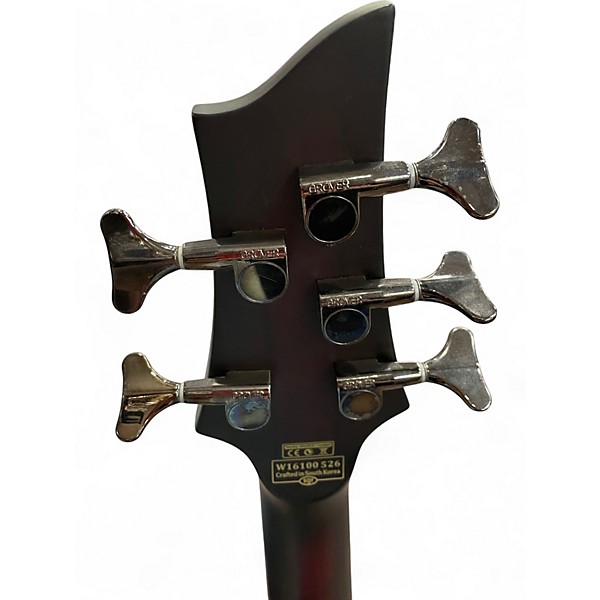 Used Schecter Guitar Research Hellraiser Extreme 5 String Crimson Red Burst Electric Bass Guitar