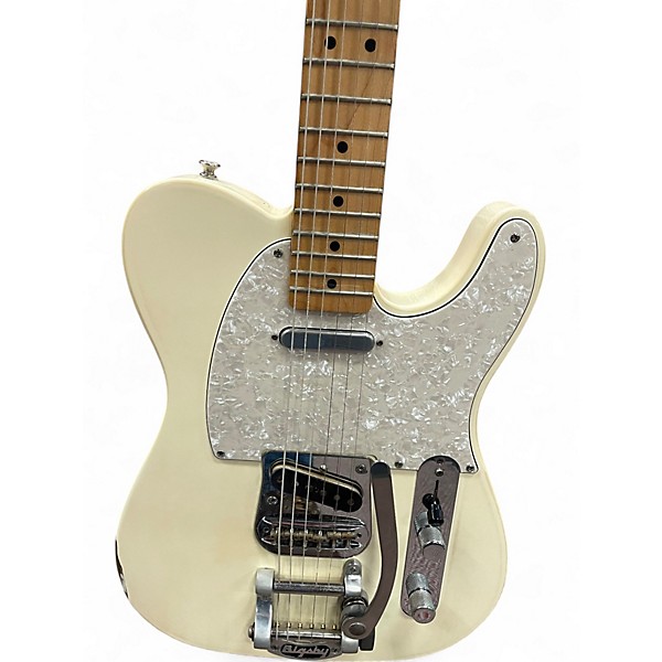 Used 2012 Fender Standard Telecaster B5 Bigsby Conversion Arctic White Solid Body Electric Guitar