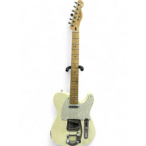 Used 2012 Fender Standard Telecaster B5 Bigsby Conversion Arctic White Solid Body Electric Guitar