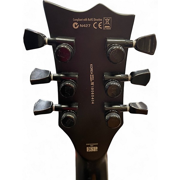 Used ESP LTD BLACK METAL Black Solid Body Electric Guitar