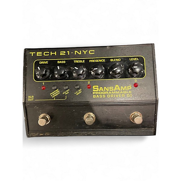 Used Tech 21 Sansamp PBDR Bass Driver DI Bass Effect Pedal