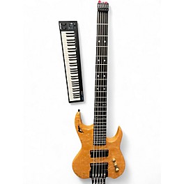 Used Dave Bunker GTB 356 Spalted Maple Electric Bass Guitar