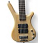 Used 2015 Warwick Corvette Double Buck 5 String Natural Electric Bass Guitar