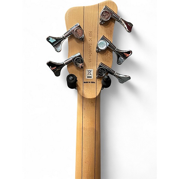 Used 2015 Warwick Corvette Double Buck 5 String Natural Electric Bass Guitar