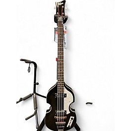 Used Hofner HIBBSBO1 Violin Trans Black Electric Bass Guitar