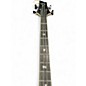 Used Schecter Guitar Research SLS Elite-4 Evil Twin Satin Black Electric Bass Guitar