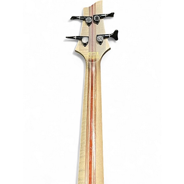 Used Schecter Guitar Research SLS Elite-4 Evil Twin Satin Black Electric Bass Guitar