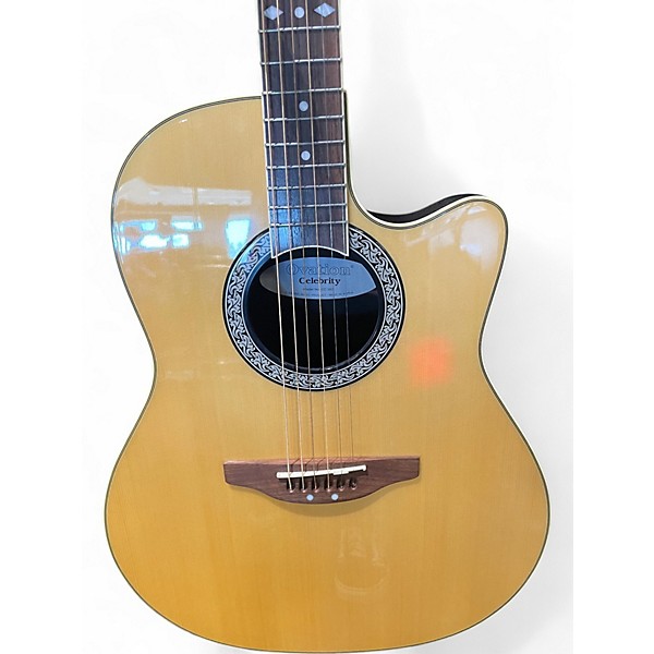 Used Ovation CC057 celebrity  Natural Acoustic Electric Guitar