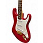 Used Fender Deluxe Stratocaster Crimson Red Trans Solid Body Electric Guitar