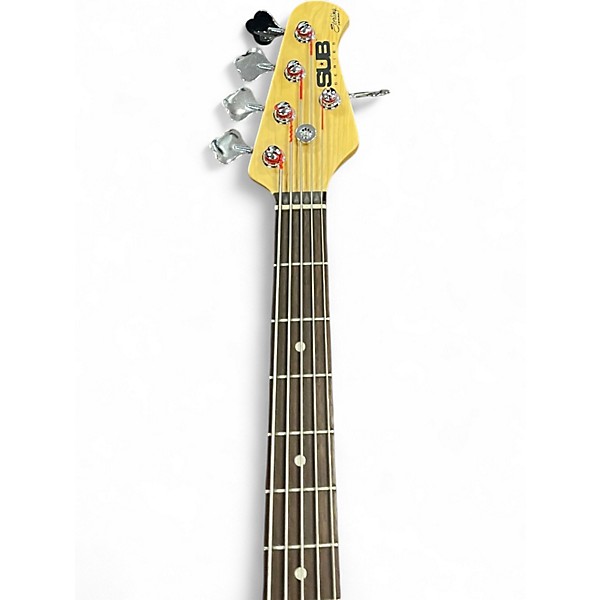 Used Sterling by Music Man SUB 5 Brown Electric Bass Guitar