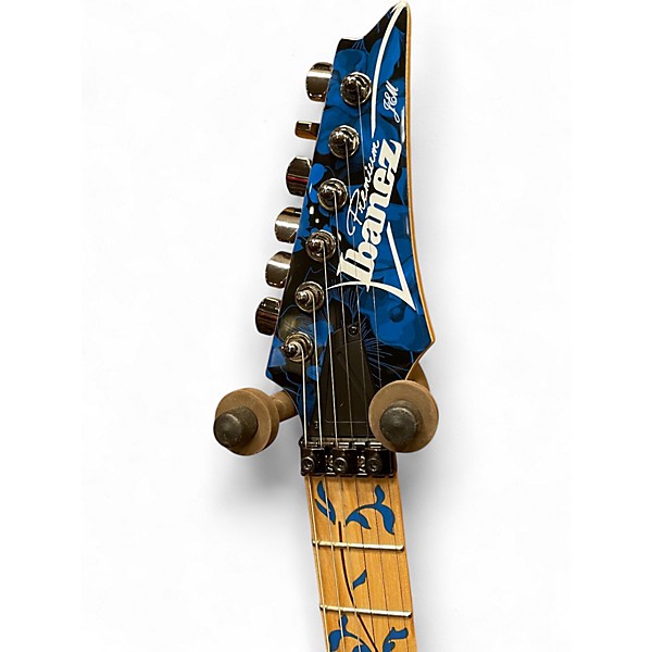 Used Ibanez JEM77FP Steve Vai Signature Blue Floral Pattern Solid Body Electric Guitar