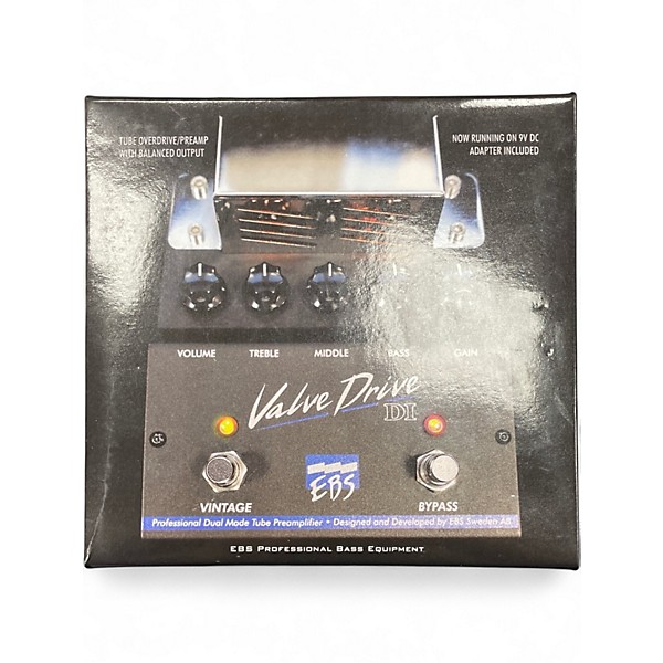 Used EBS ValveDrive Pro Dual Mode Tube Overdrive Tube Bass Preamp