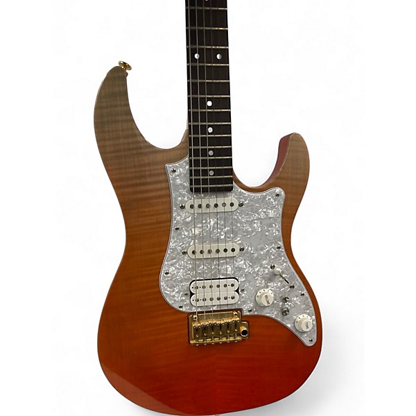 Used Fujigen EXPERT ODS Orange Solid Body Electric Guitar