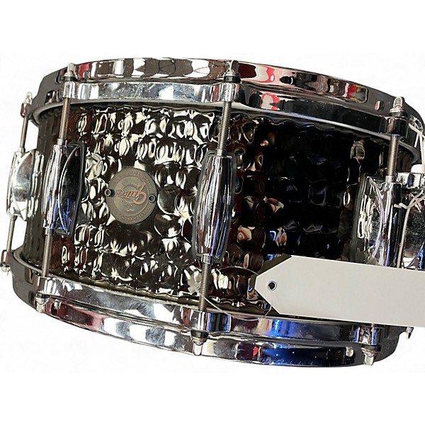 Used Gretsch Drums 14in hand hammered steel Black Chrome Drum