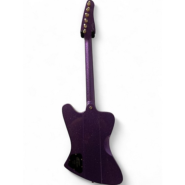 Used Kauer Guitars BANSHEE Amethyst Purple Sparkle Solid Body Electric Guitar