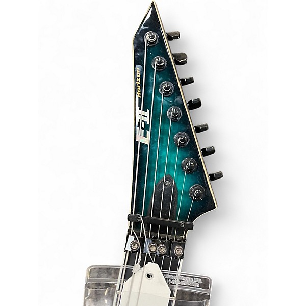 Used ESP E-II Horizon FR-7 7-String with Floyd Rose Emerald Green Solid Body Electric Guitar