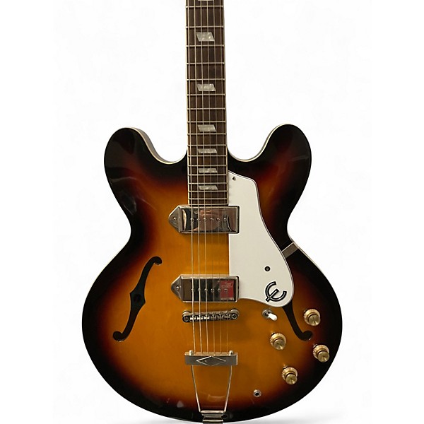 Used Epiphone CASINO 3 Tone Sunburst Hollow Body Electric Guitar