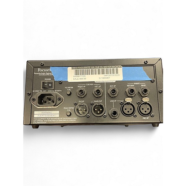 Used Focusrite ISA One VU Meter Microphone Preamp