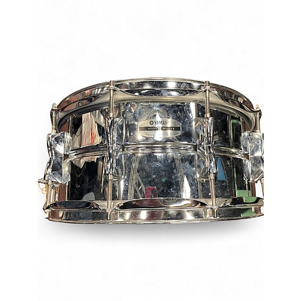 Used Yamaha 6.5X14 Stage Custom Snare Metallic Silver Drum