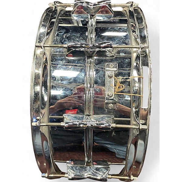 Used Yamaha 6.5X14 Stage Custom Snare Metallic Silver Drum