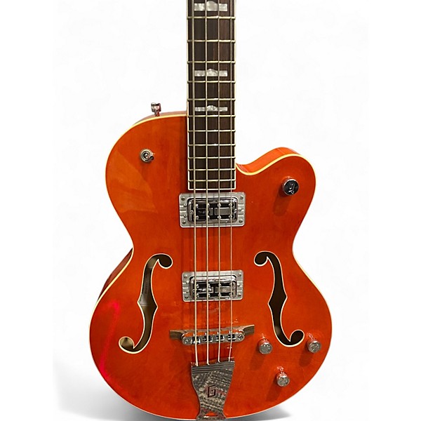 Used Gretsch Guitars G5440B Orange Electric Bass Guitar