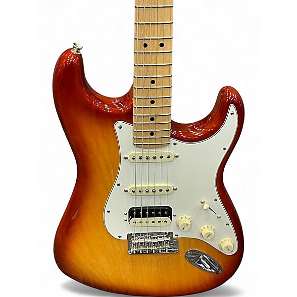 Used Fender American Professional Stratocaster HSS Shawbucker Heritage Cherry Sunburst Solid Body Electric Guitar