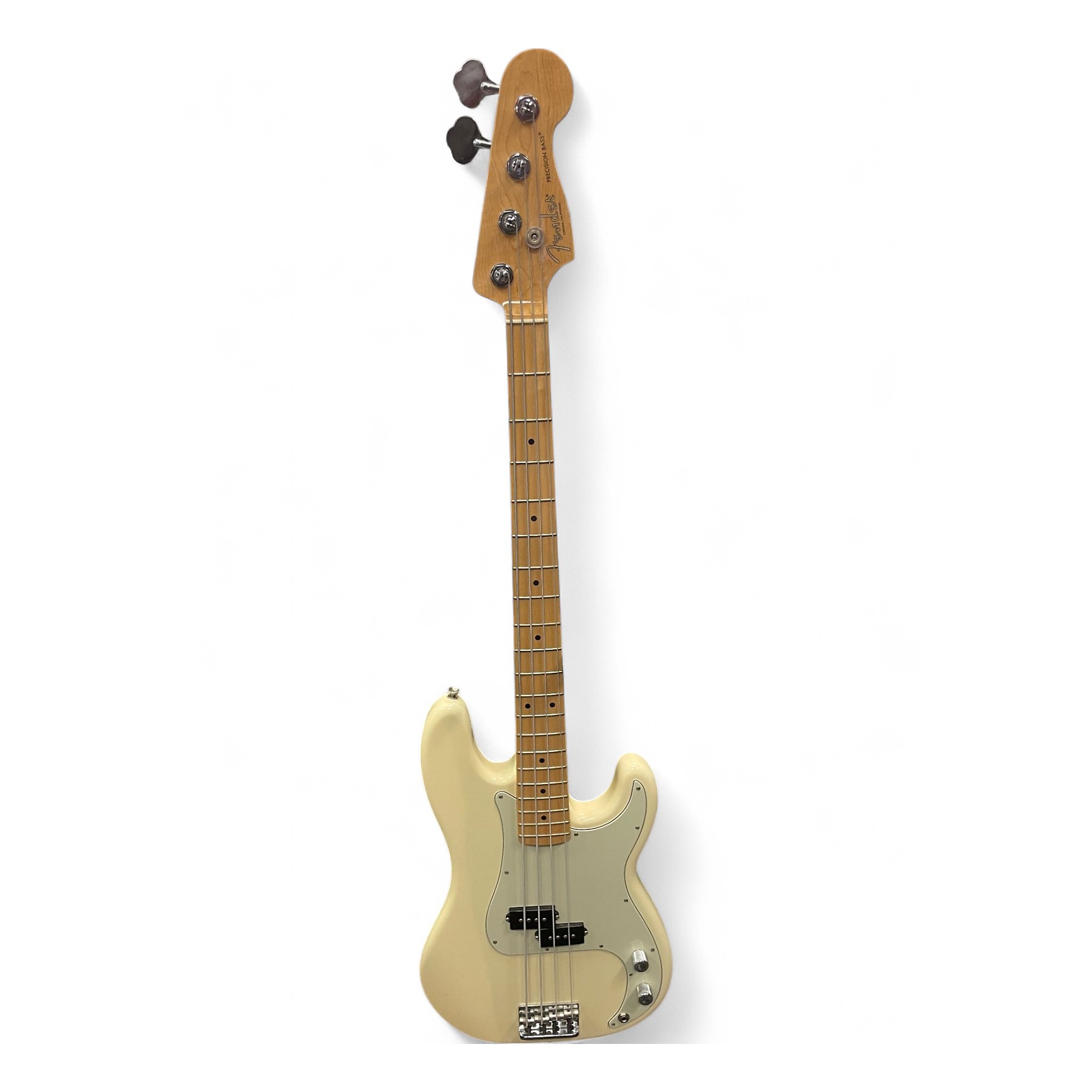 Used Fender USA PRECISION BASS WHITE Electric Bass Guitar