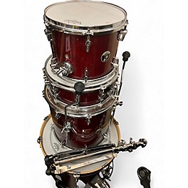Used SONOR 4 Piece SESSION SERIES NORTH AMERICAN MAPLE Cherry Drum Kit