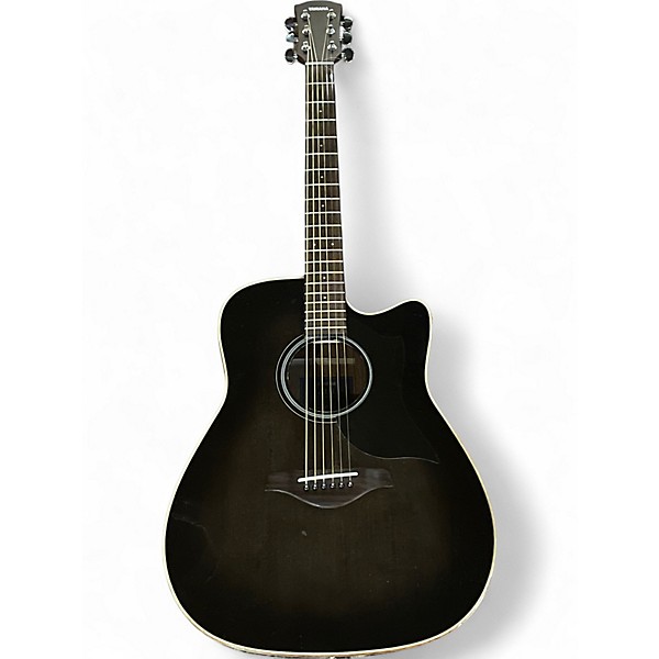 Used Yamaha A1M Trans Black Acoustic Electric Guitar
