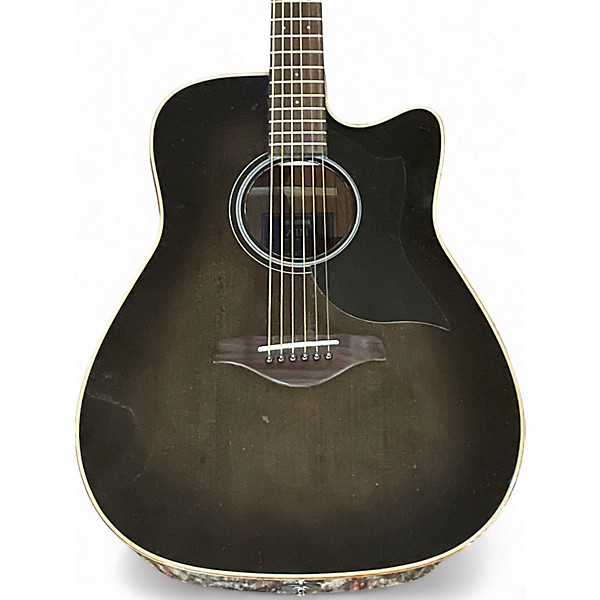 Used Yamaha A1M Trans Black Acoustic Electric Guitar