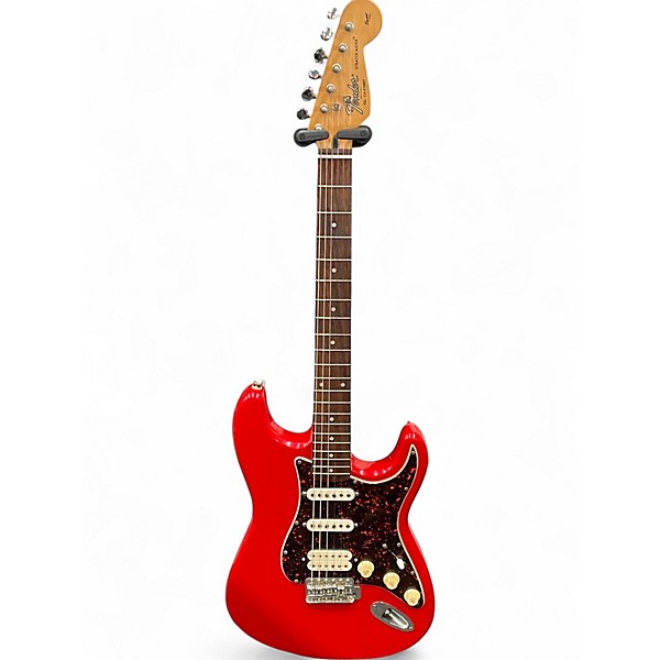 Used Fender SQUIER SERIES STRATOCASTER HSS RED Solid Body Electric Guitar
