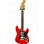 Used Fender SQUIER SERIES STRATOCASTER HSS RED Solid Body Electric Guitar thumbnail