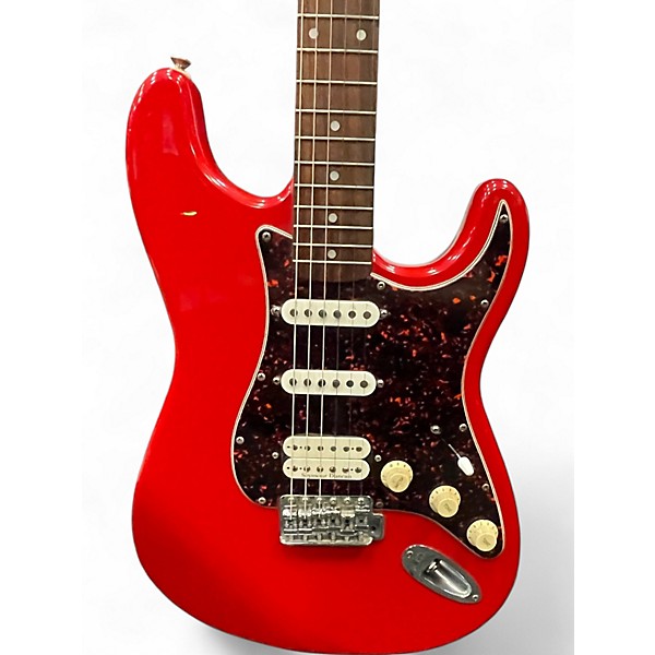 Used Fender SQUIER SERIES STRATOCASTER HSS RED Solid Body Electric Guitar