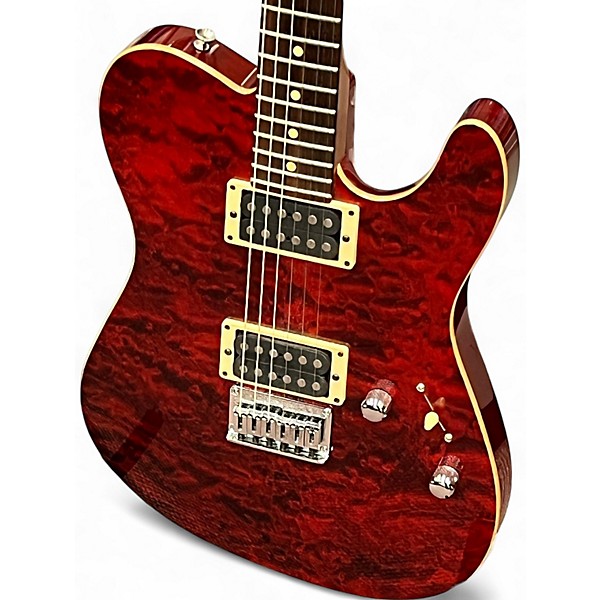 Used Tom Anderson Hollow Cobra Cajun Red Solid Body Electric Guitar