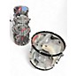 Used DW 4 Piece Design Series Acrylic clear Drum Kit