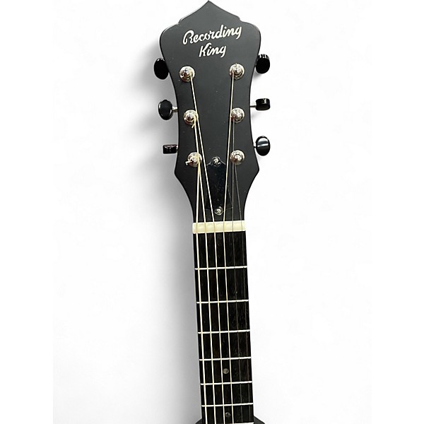 Used Recording King RM-997-H Chrome Silver Resonator Guitar