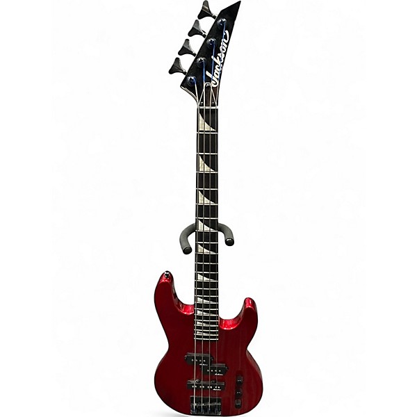 Used Jackson JS1X Minion Bass Candy Apple Red Metallic Electric Bass Guitar