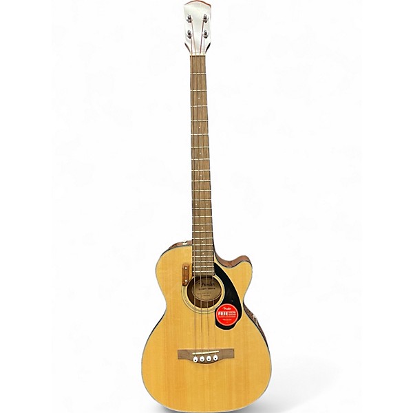 Used Fender CB60SCE Natural Acoustic Bass Guitar